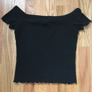 🌼Nasty Gal  black crop top